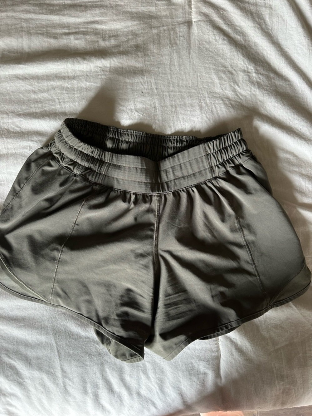 Lululemon Olive Green Athletic Shorts